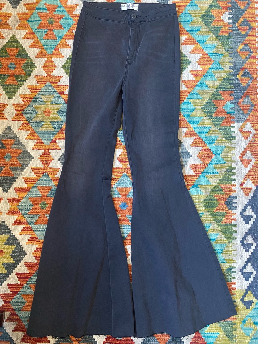 We The Free Dark Gray High-Rise Flare Jeans